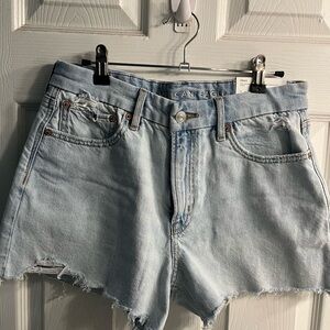 American Eagle Outfitters Women's Faded Blue Jean Shorts